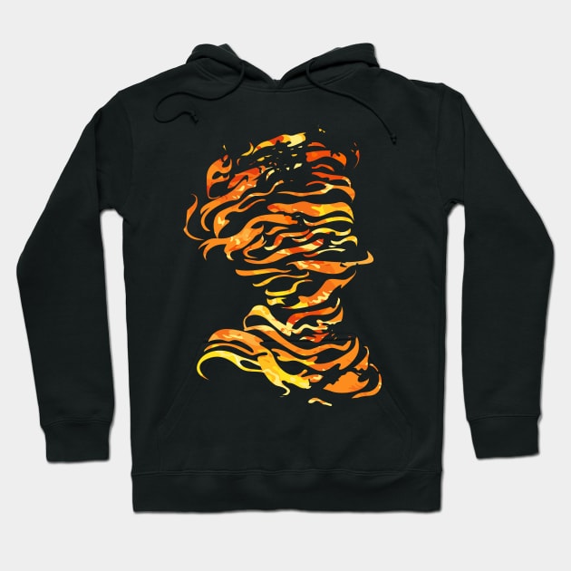 the invisible in the fire Hoodie by keenkei